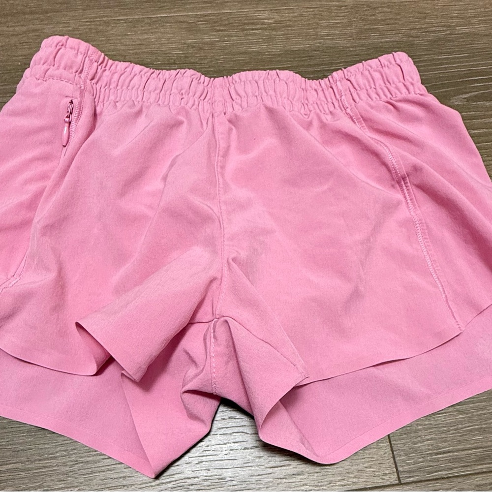 Athleta Girls Pink Athletic Shorts Lightweight Elastic Waist